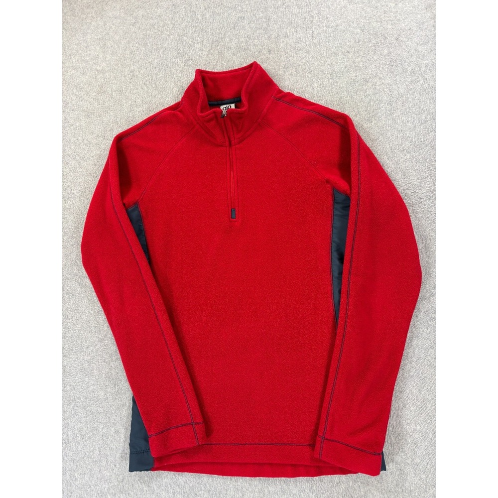 ALO 1/4 Zip Fleece Athletic‎ Fit Pullover (Women's Medium) Red